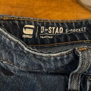 G-Star Blue Slim Straight Jeans